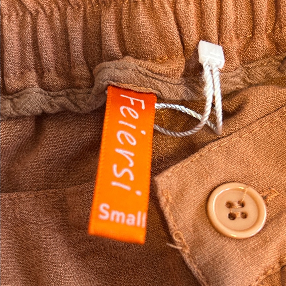 Women's Burnt-Orange Wide-Leg Pants - Picture 2 of 3